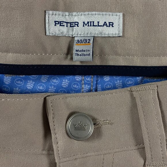Peter Millar Crown Sport Pants Men's 30 x 32 Khaki EB66 Golf Performance NWT NEW - Picture 4 of 15
